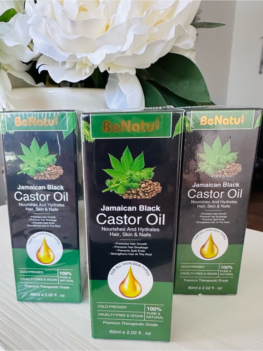 BeNatur Jamaican Black Castor Oil 3 Pack